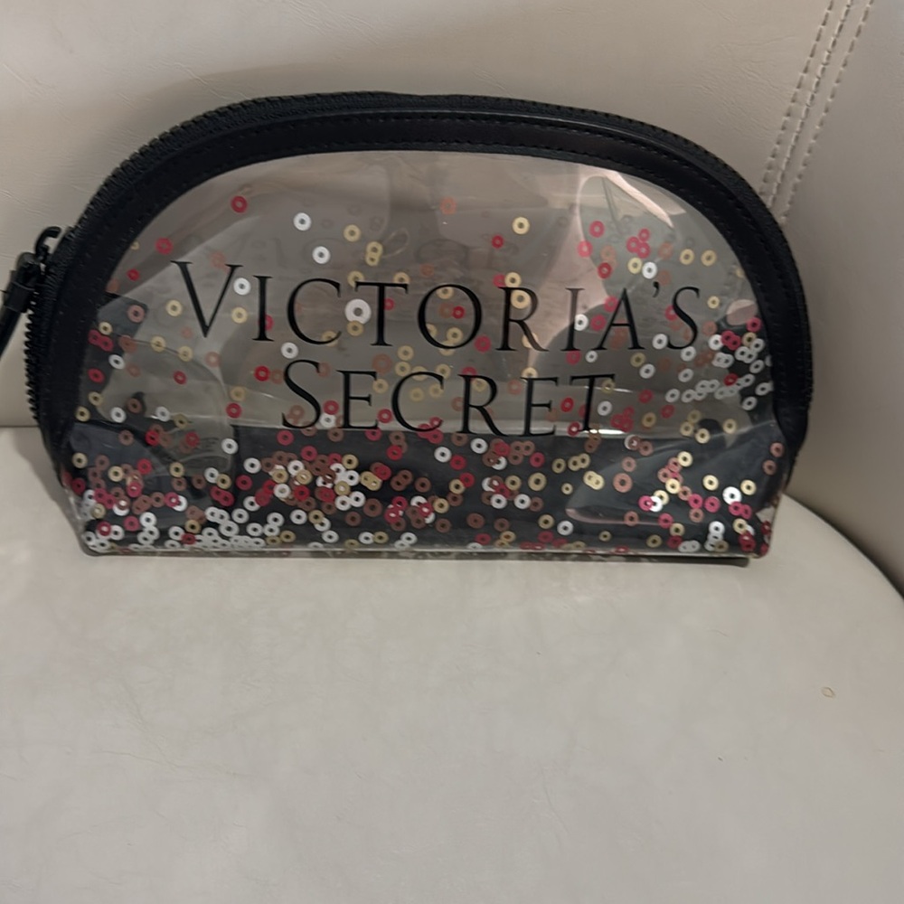 Victoria's Secret Transparent Sequin Pouch